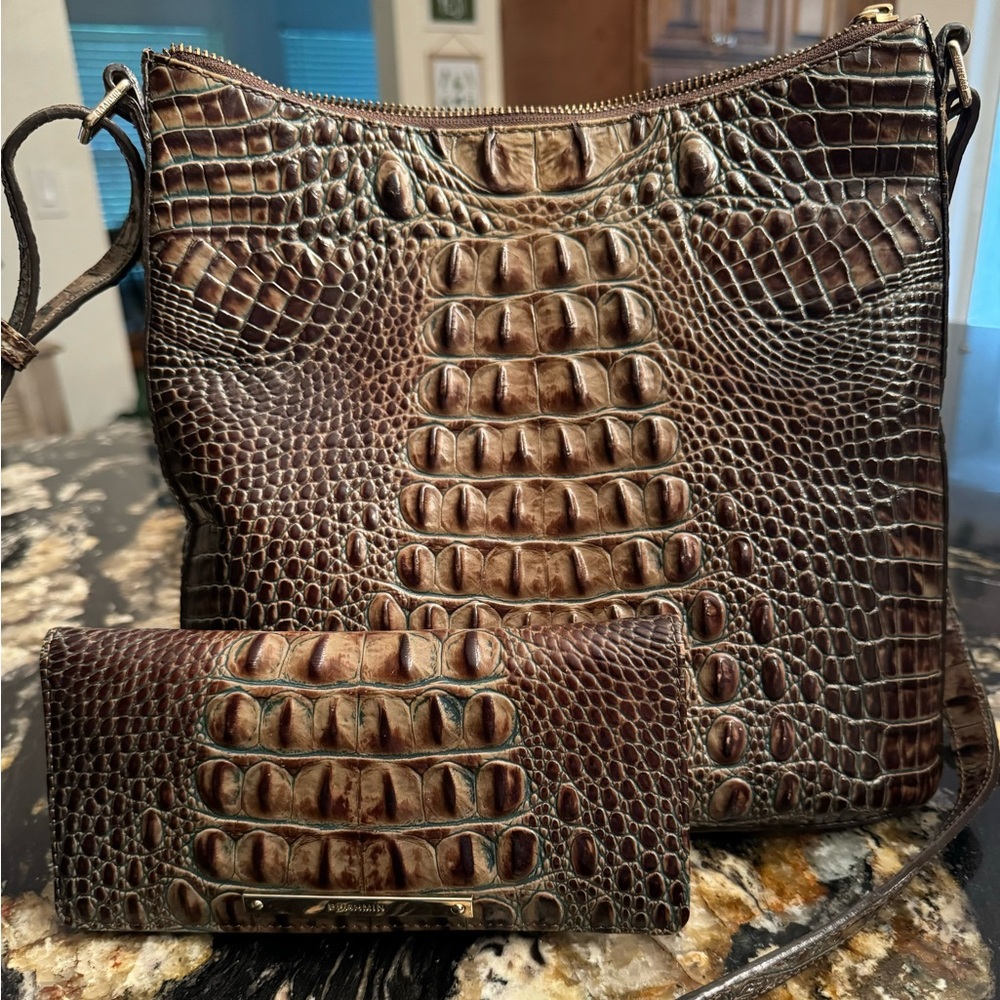 Brahmin Katie Crossbody and Ady wallet set